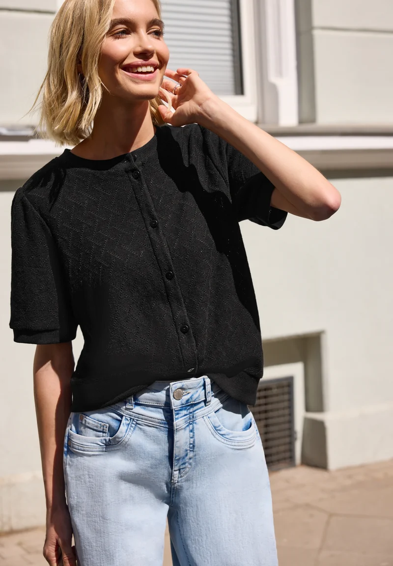 Studio_Short structure jacket, Black
