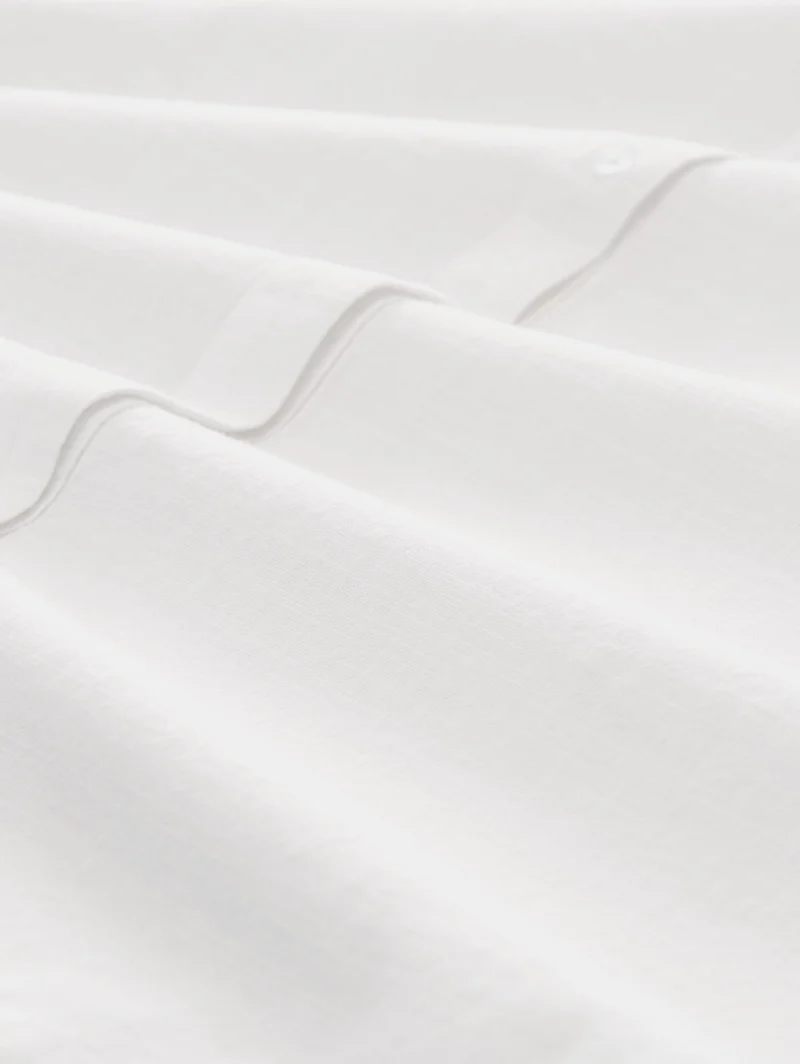 blouse with slub structure, White