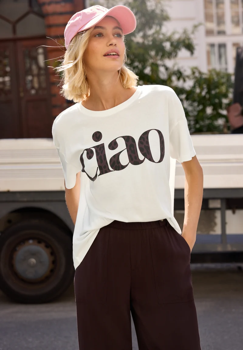 Studio_CIAO partprint shirt, off white