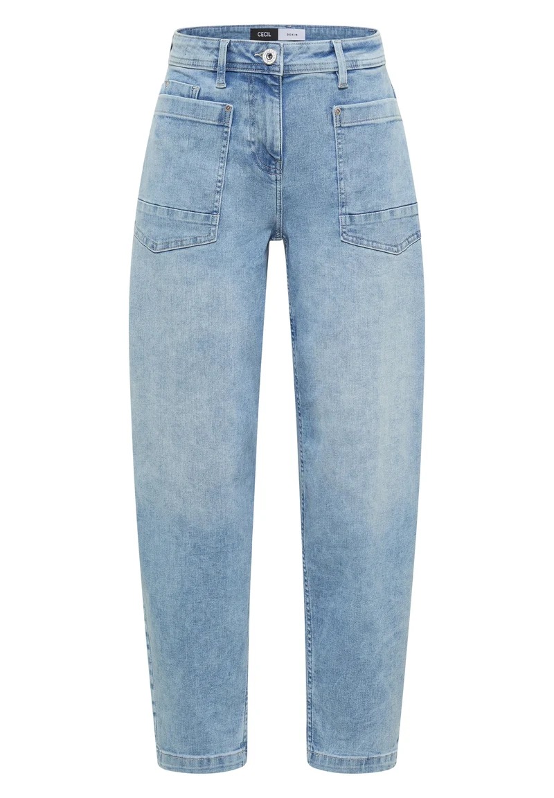 Style TOS Scarlett BARREL Ligh, light blue used wash