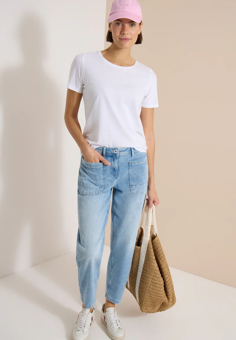 Style TOS Scarlett BARREL Ligh, light blue used wash