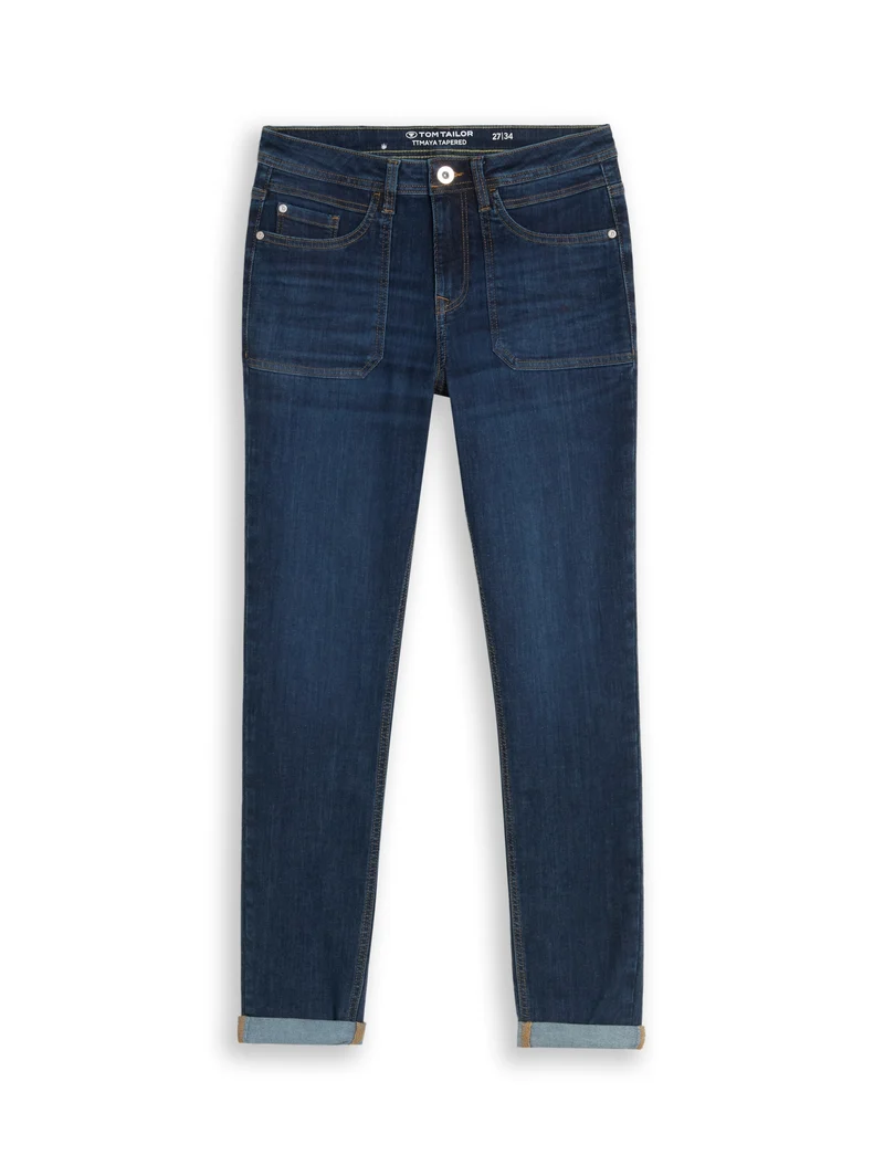 TTMAYA TAPERED, Clean Dark Stone Blue Denim