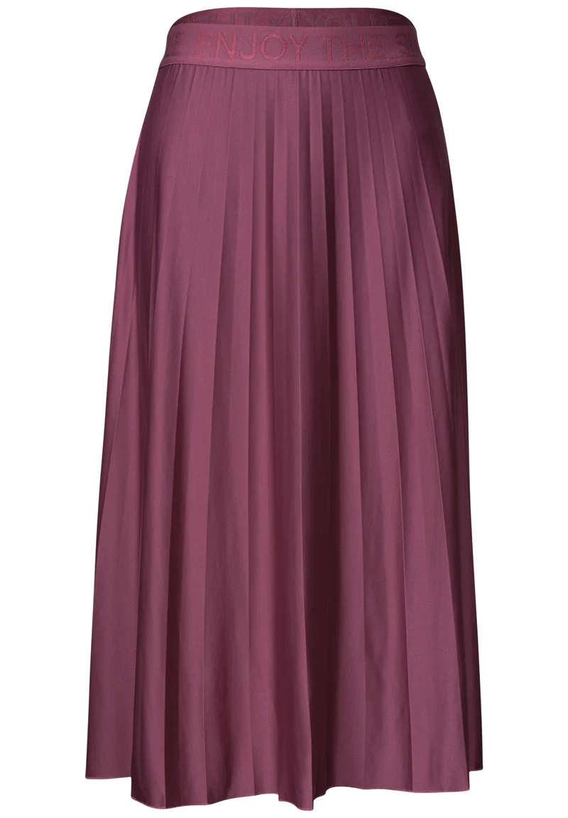 Midi skirt Plissée_solid, dark clouded blush