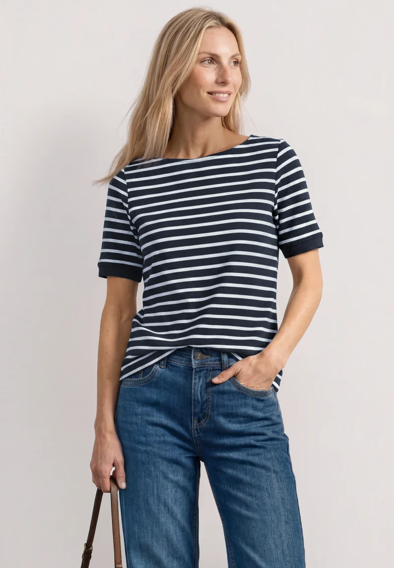 basic yds u-boat shirt, darkest blue
