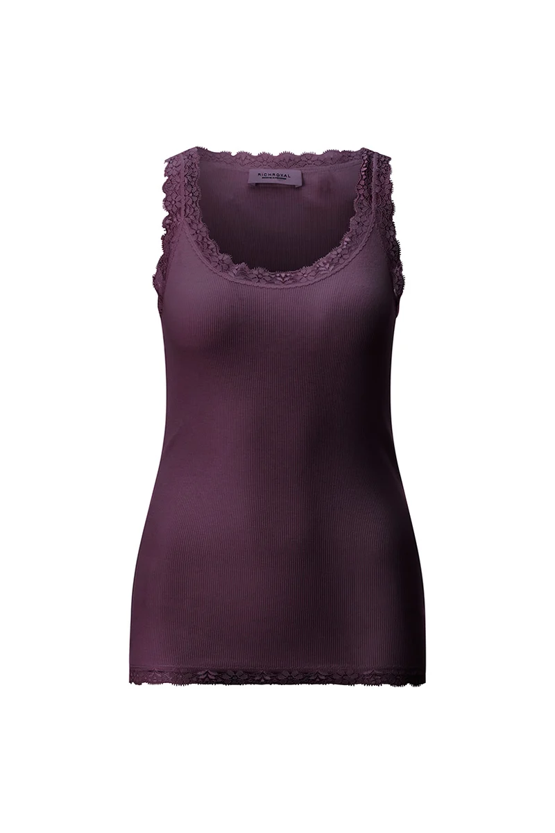 Lace Top, mulberry