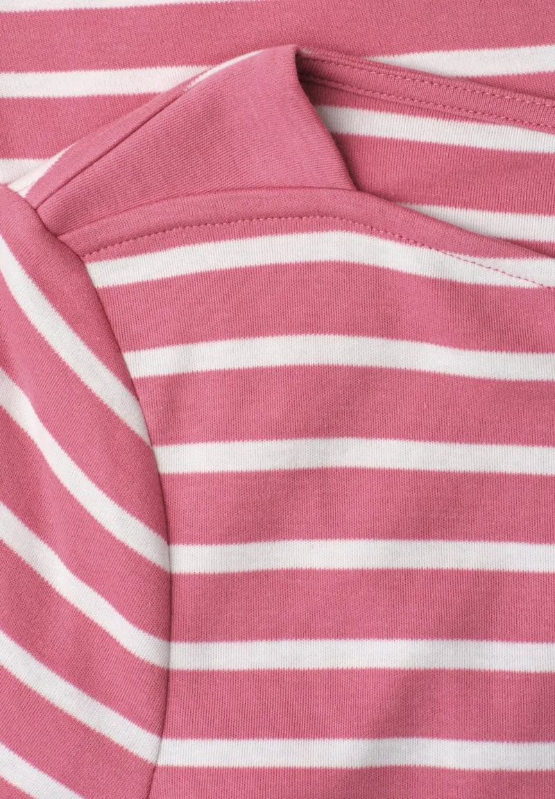 basic yds u-boat shirt, blush berry