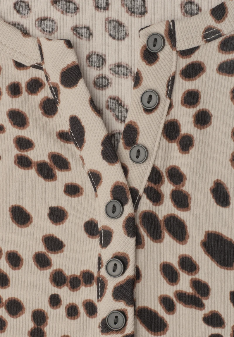 LTD QR Studio_Printed rib shir, Black