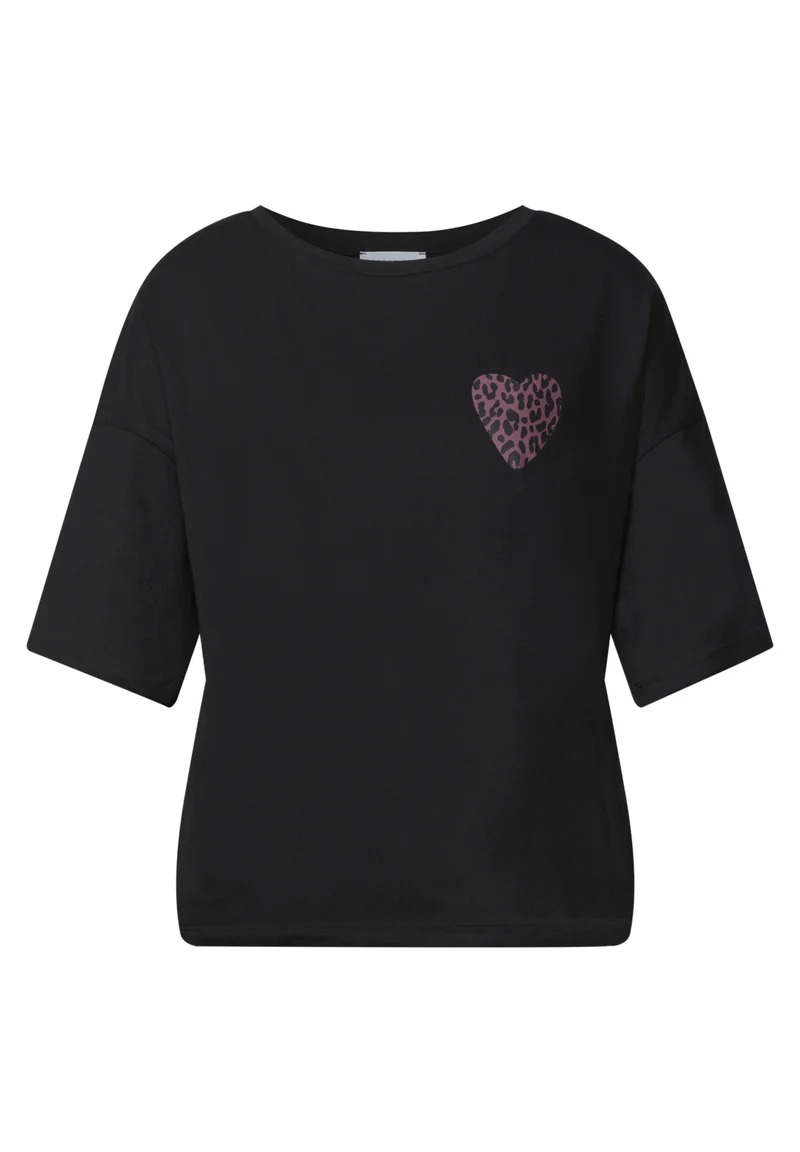 LTD QR Studio_Shirt w.printed, Black
