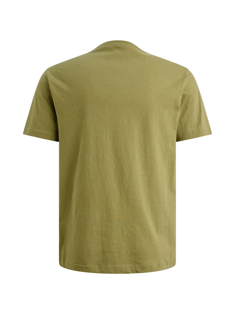 Short sleeve r-neck open end jerse, Mosstone