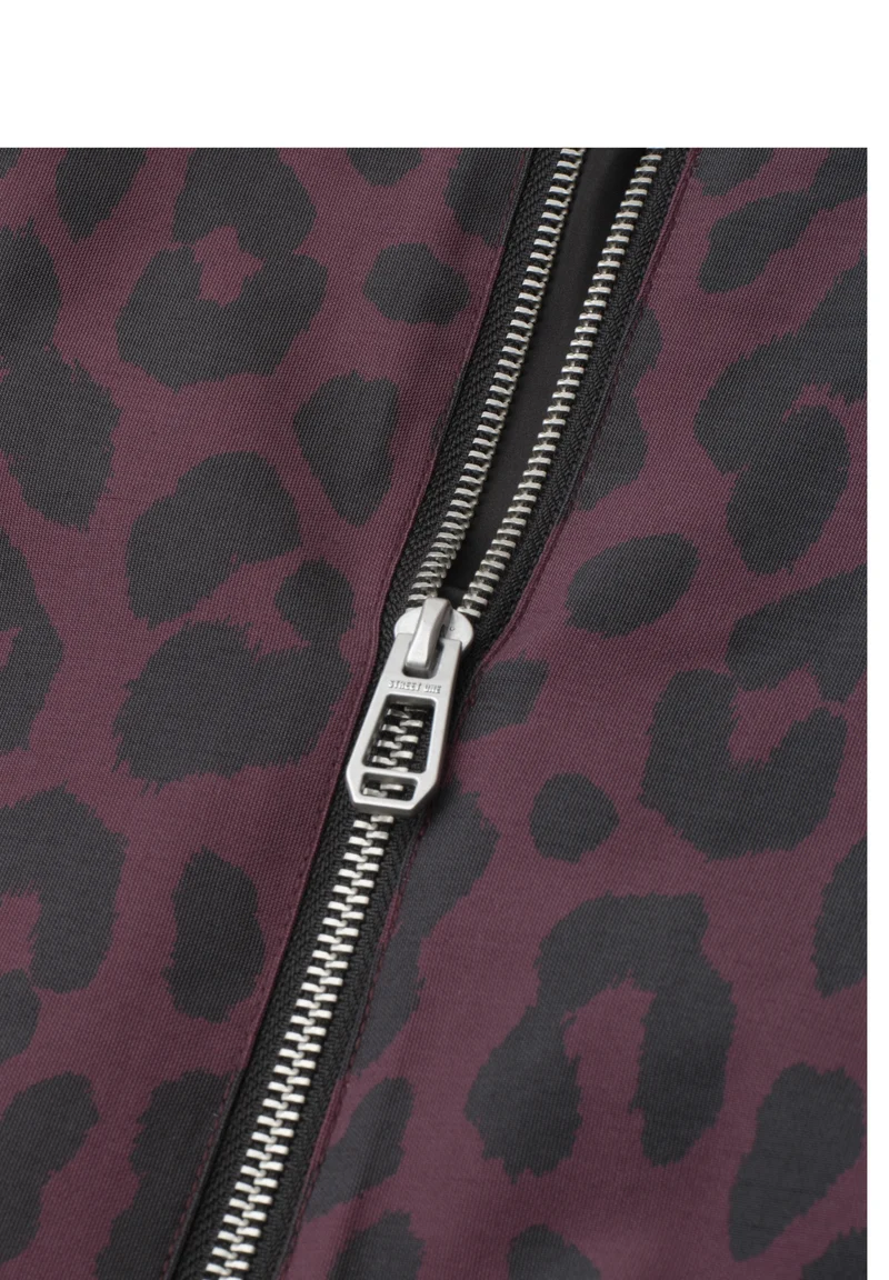 Studio Bomber Jkt w. AOP, very berry
