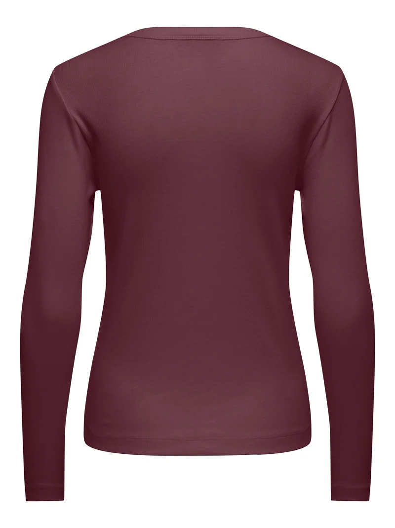 JDYLUCKY L/S O NECK NEW TOP JRS NOO, Windsor Wine