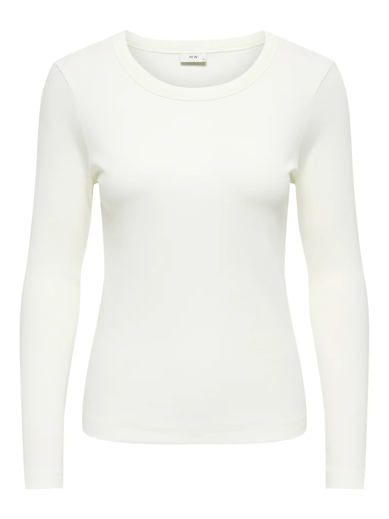 JDYLUCKY L/S O NECK NEW TOP JRS NOO, Cloud Dancer