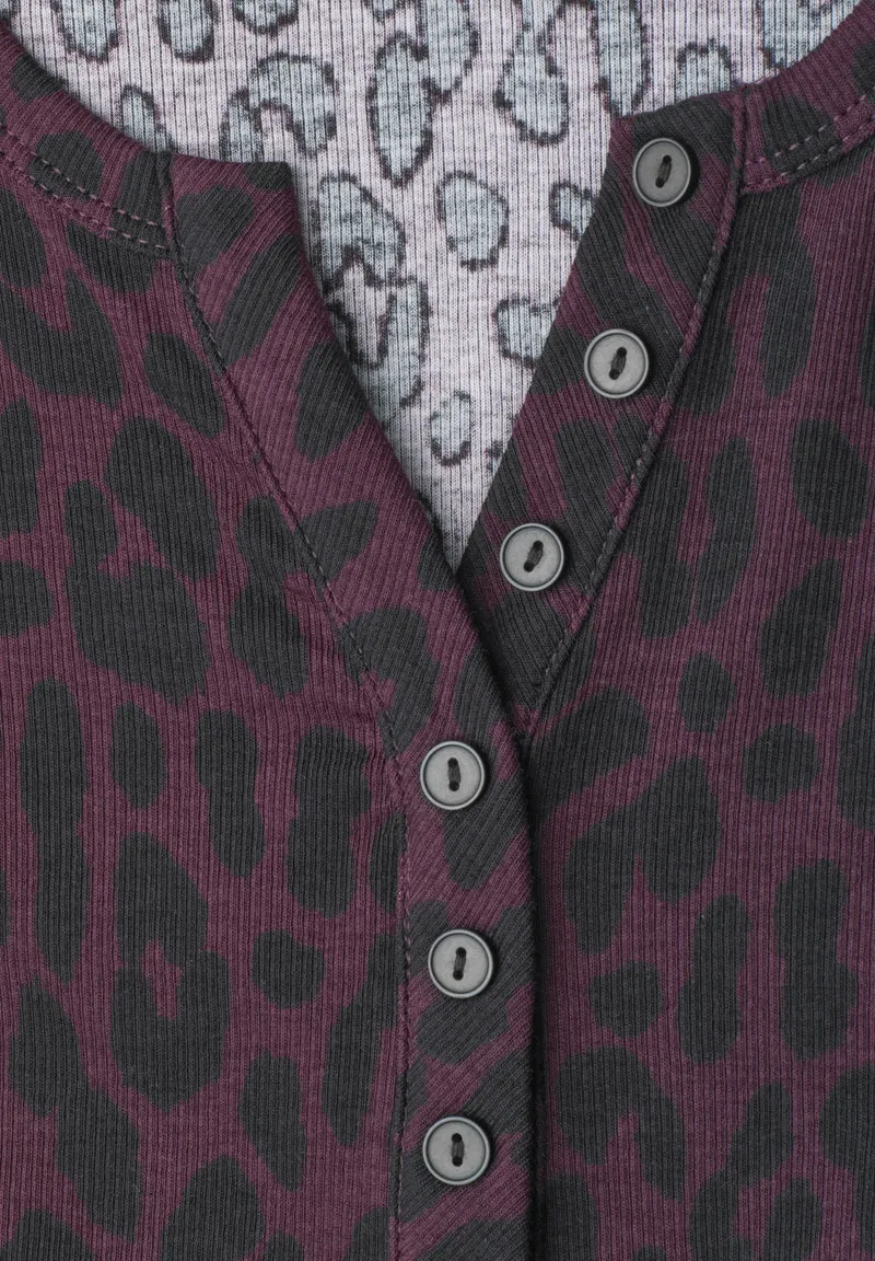 LTD QR Studio_Printed rib shir, very berry