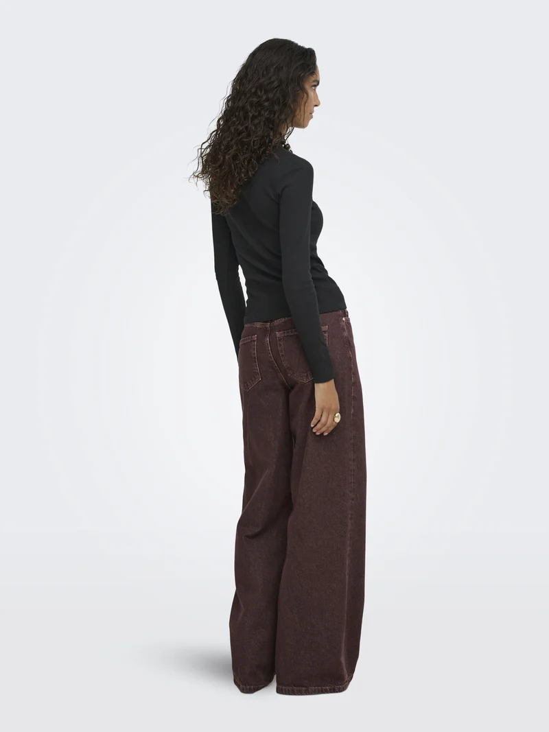 JDYLUCKY L/S O NECK NEW TOP JRS NOO, Black