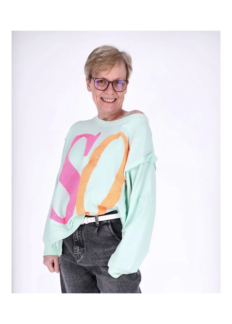 Splash of Color Damen Sweatshirt Oversize