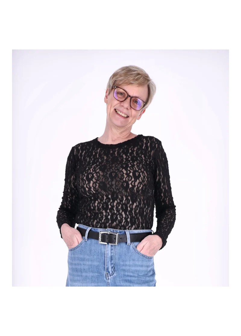 Splash of Color Spitzenshirt Damen