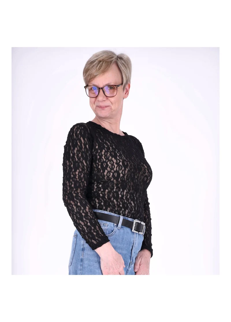 Splash of Color Spitzenshirt Damen