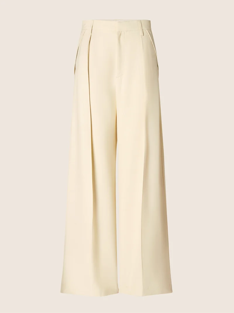 Vicky – Pants in Viscose-Silk Canvas