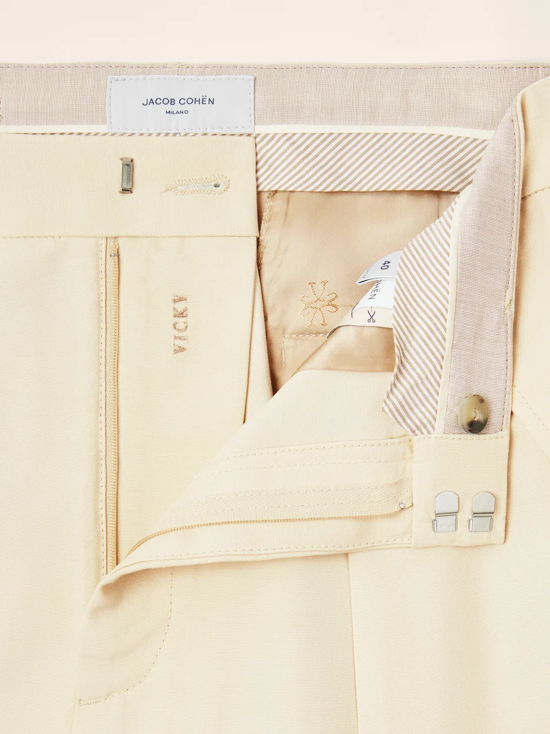 Vicky – Pants in Viscose-Silk Canvas