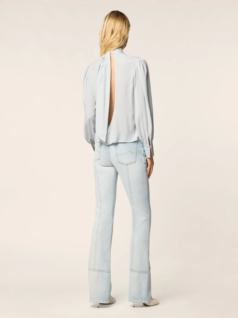 Silk-Blend Chiffon Blouse