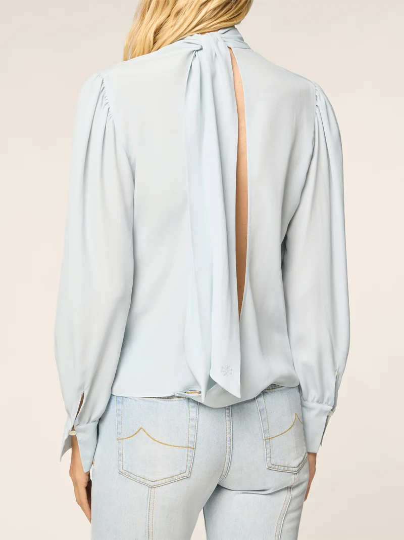 Silk-Blend Chiffon Blouse