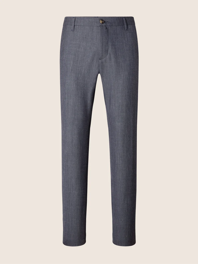Gray – Pants in Wool, Silk and Linen Stretch Gabardine Loro Piana
