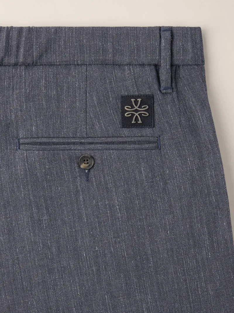 Gray – Pants in Wool, Silk and Linen Stretch Gabardine Loro Piana