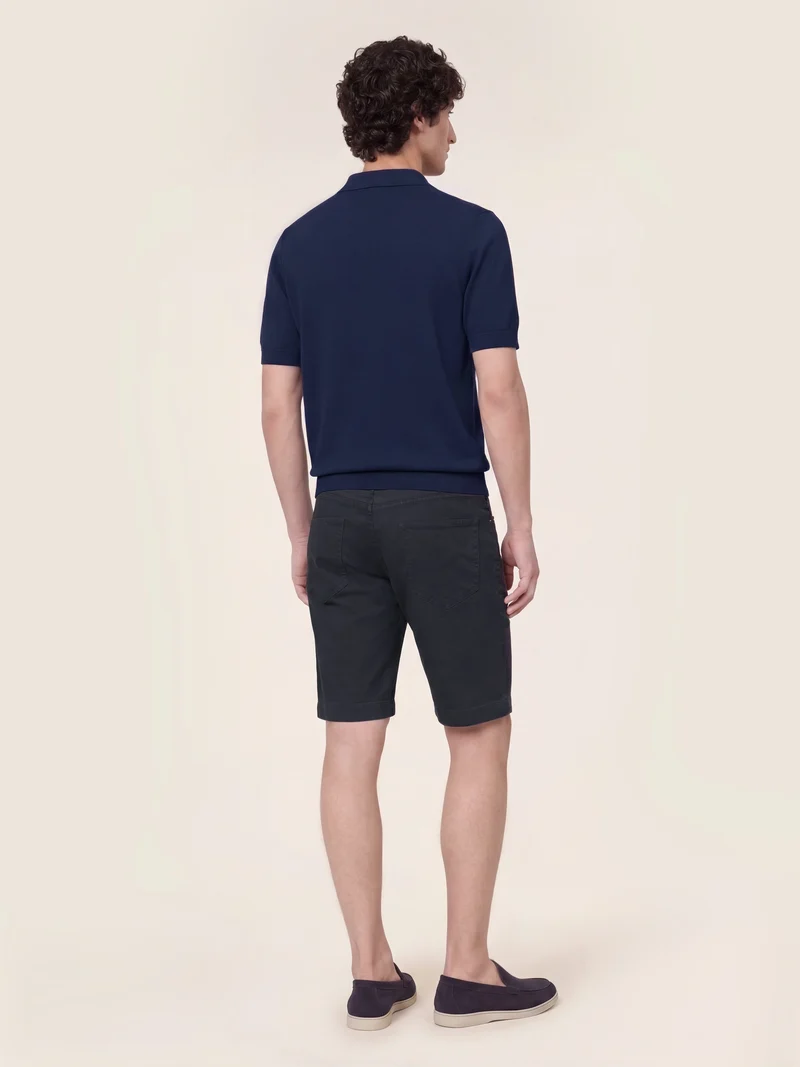Polo Shirt in Brushed Cotton