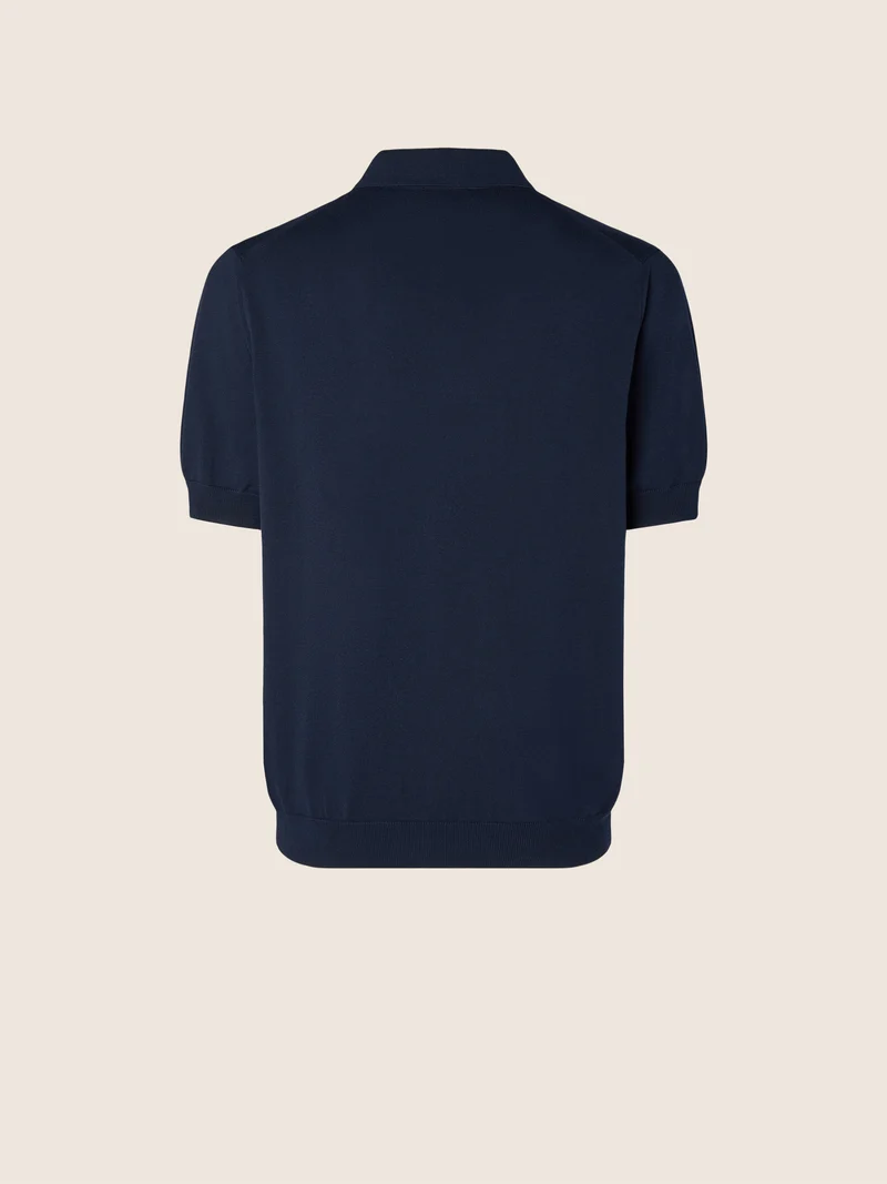 Polo Shirt in Brushed Cotton