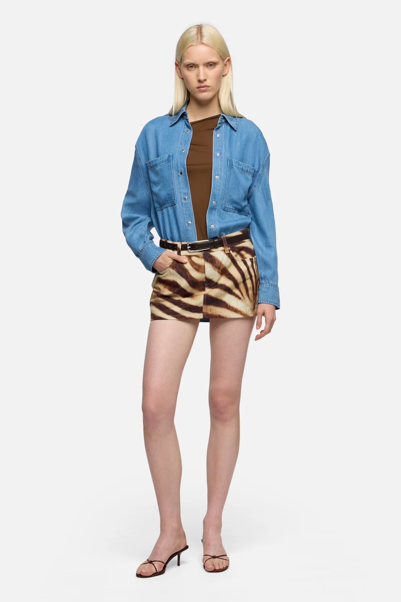 MILITARY SHIRT in Denim Celestial