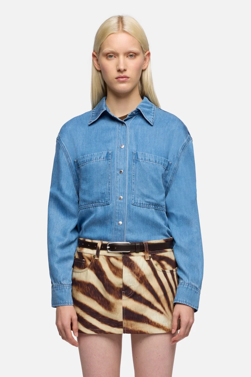 MILITARY SHIRT in Denim Celestial