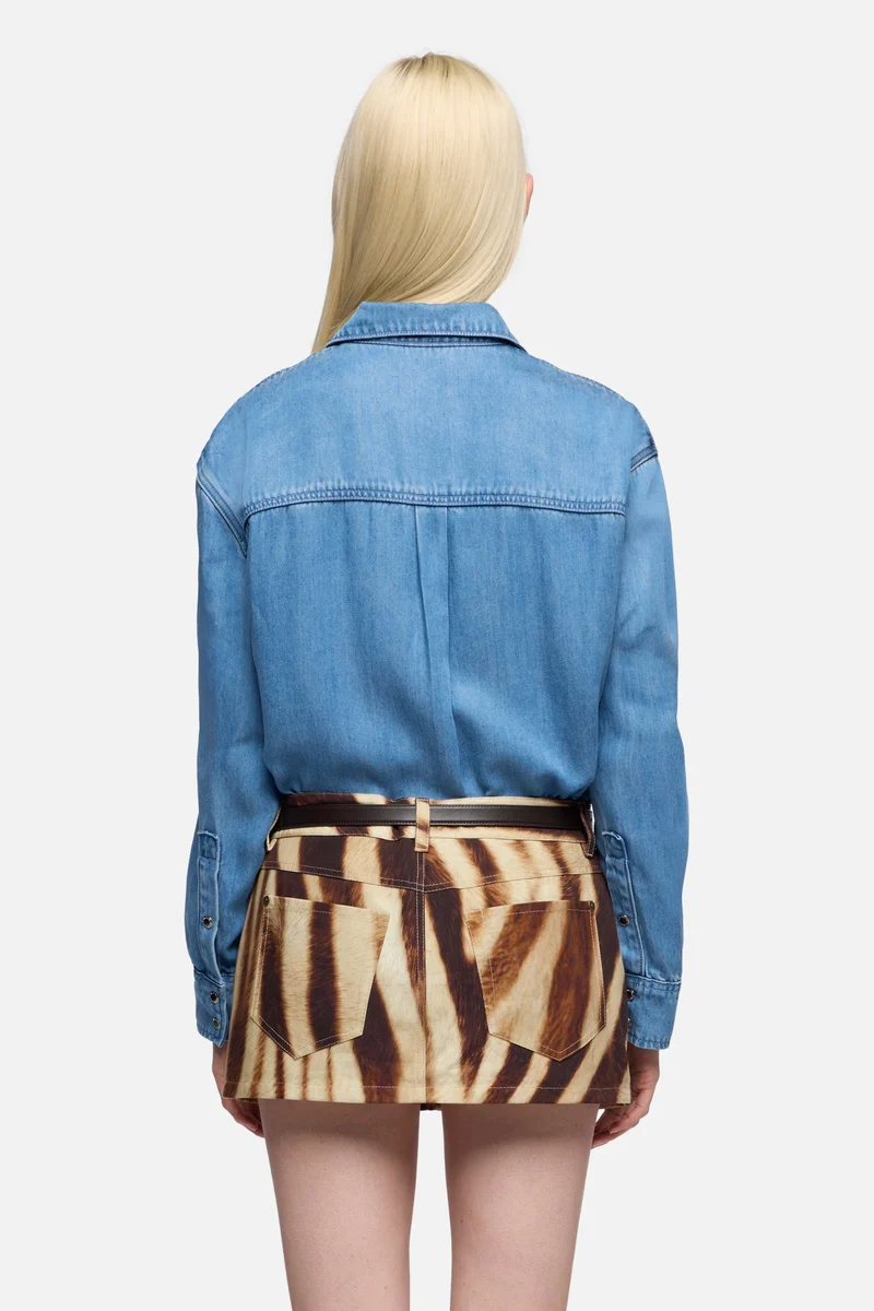 MILITARY SHIRT in Denim Celestial