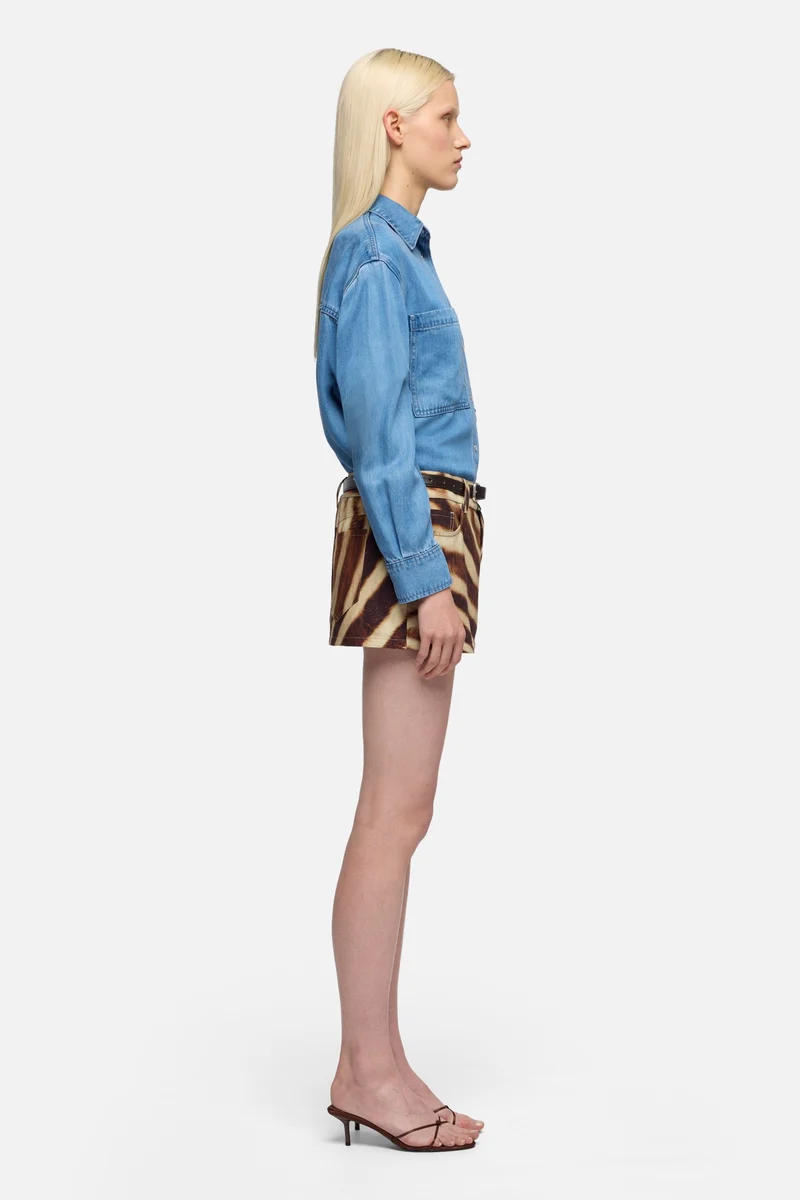 MILITARY SHIRT in Denim Celestial