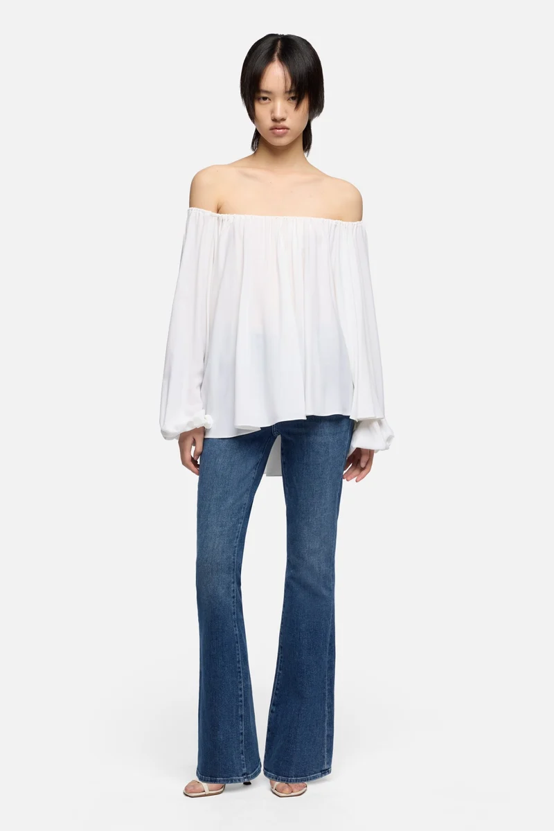 HIGH WAIST ALI in Denim Flux