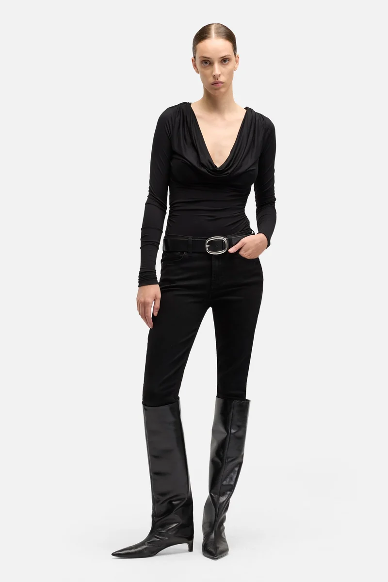 B(air) Ankle Skinny in Rinsed Black