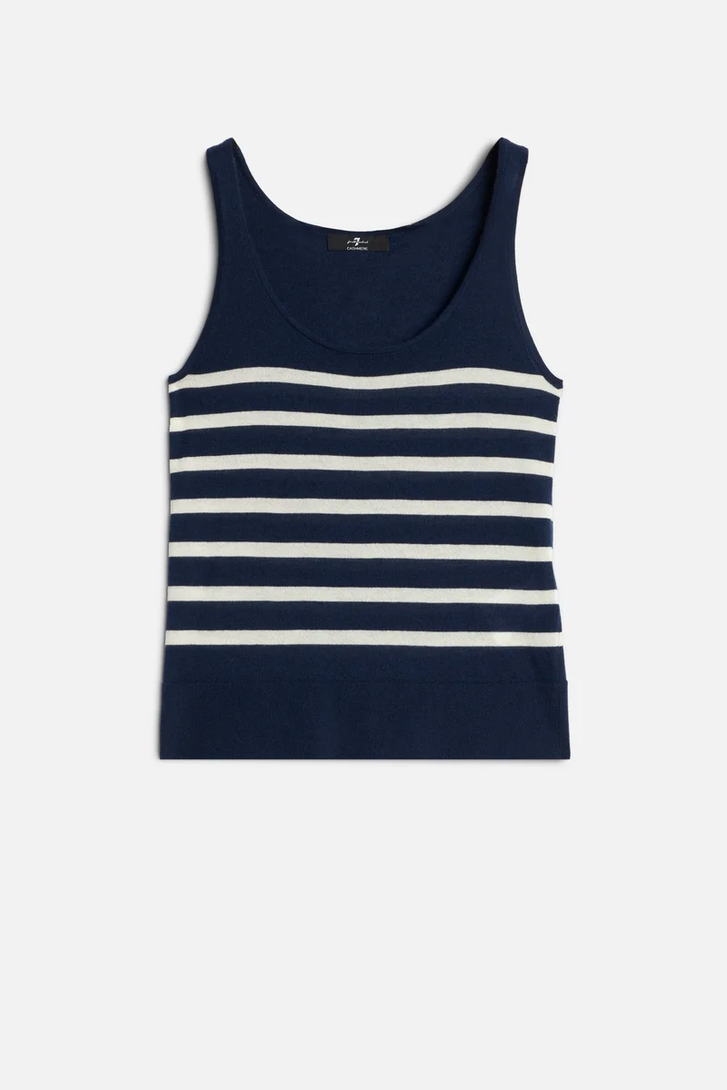 TANK in Cashmere Striped Ink