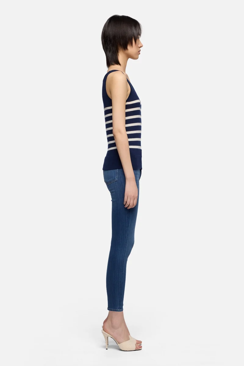 TANK in Cashmere Striped Ink