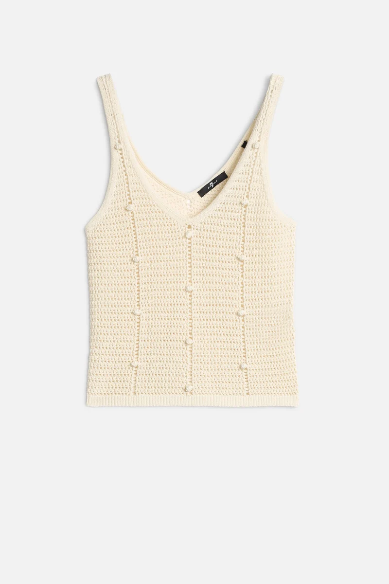 BOBBLE TANK in Ecru