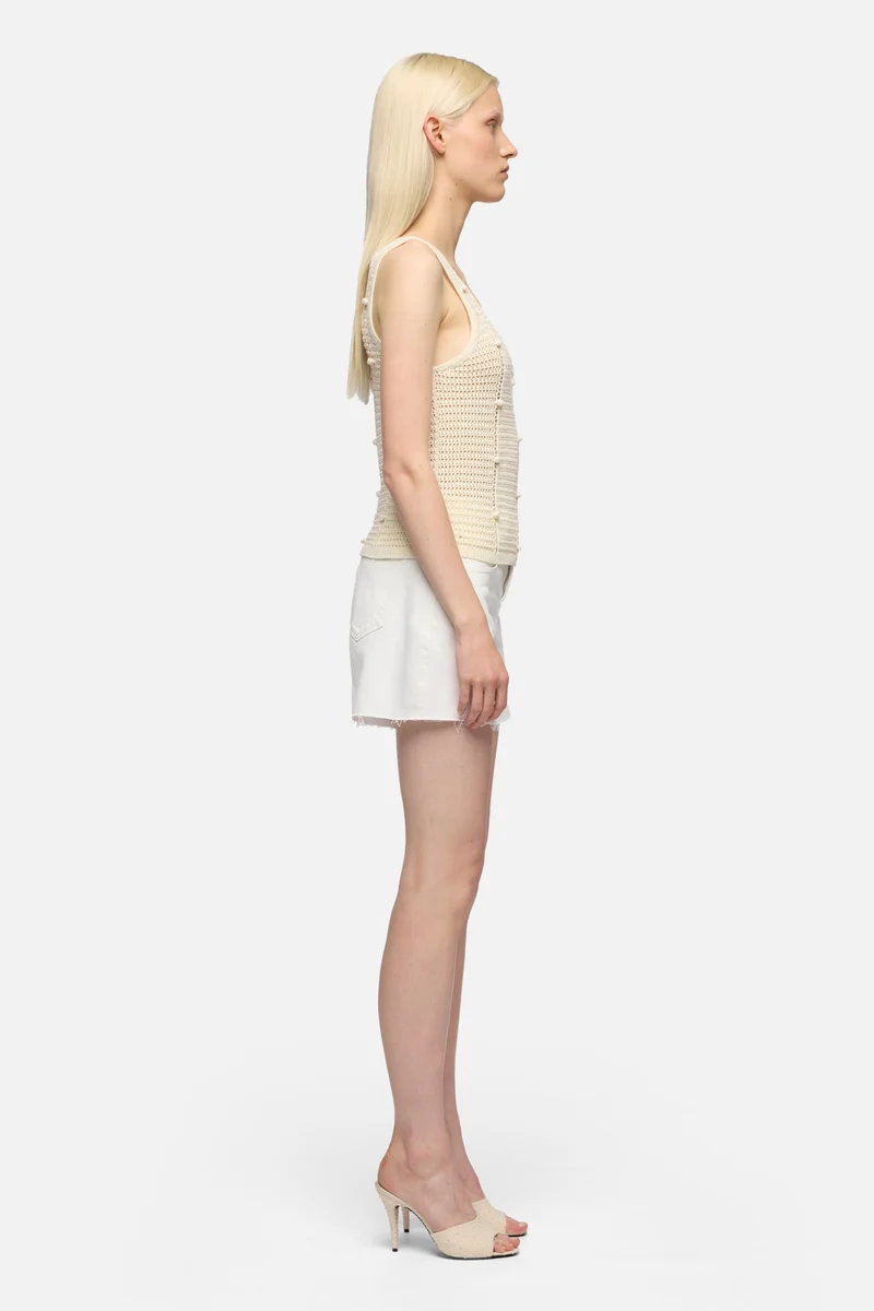 BOBBLE TANK in Ecru