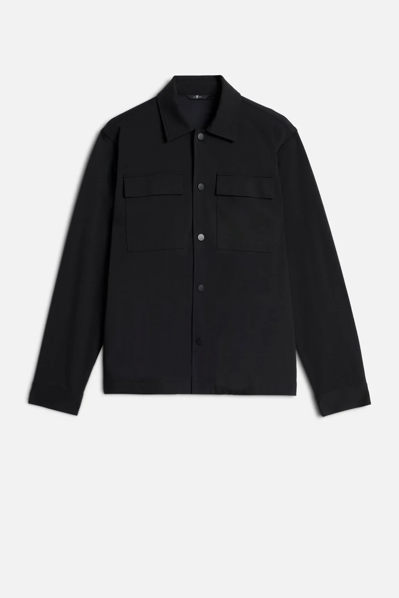 OVERSHIRT in Luxe Performance Knit Black