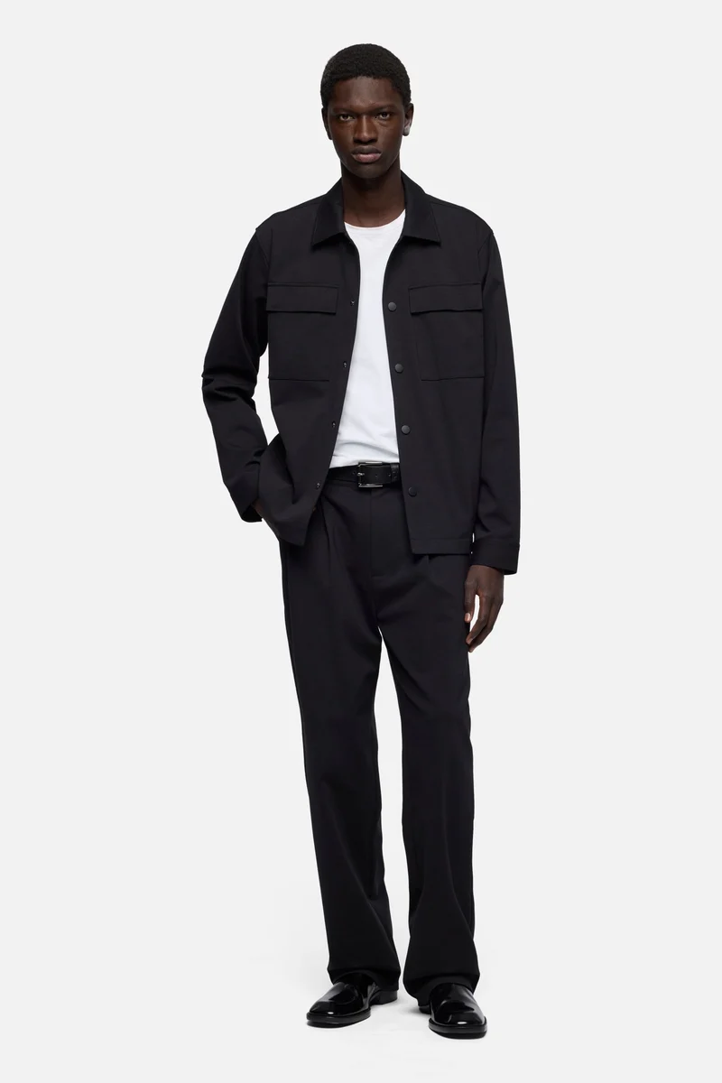 OVERSHIRT in Luxe Performance Knit Black
