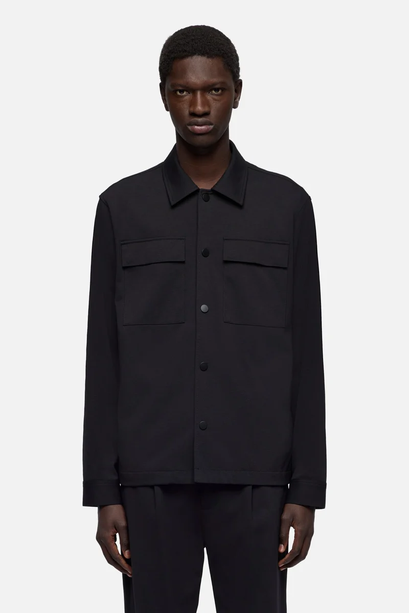 OVERSHIRT in Luxe Performance Knit Black