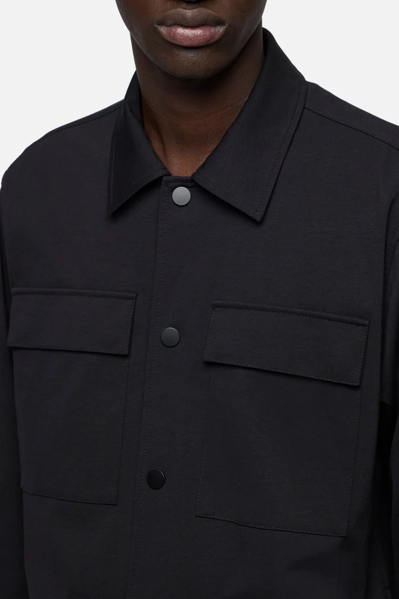 OVERSHIRT in Luxe Performance Knit Black