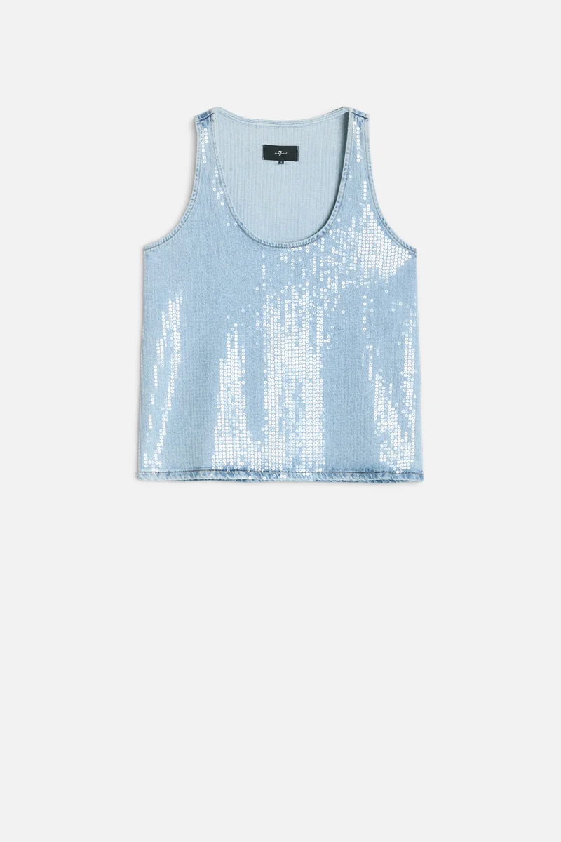 MANKIND Long Tank in Shimmer