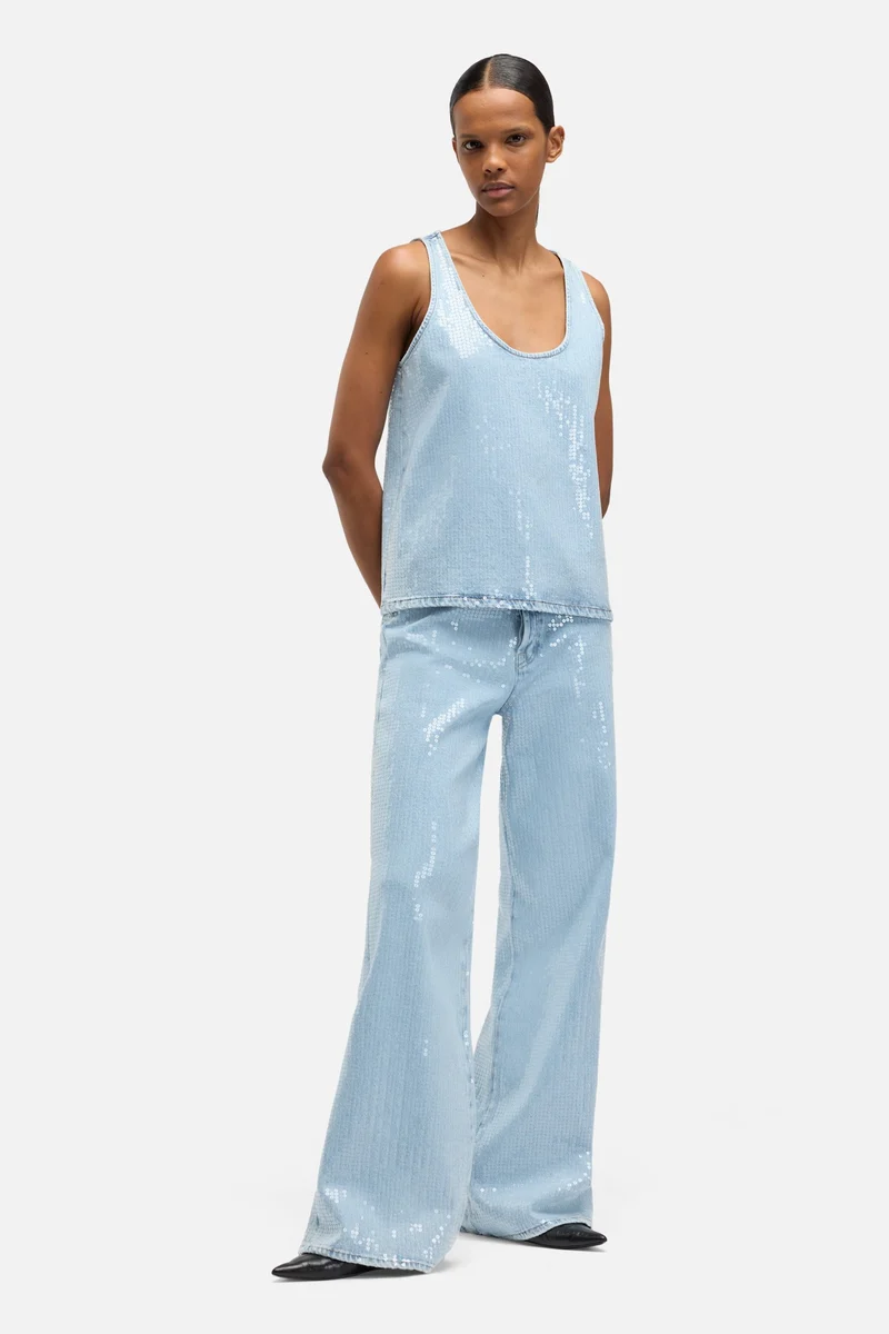 MANKIND Long Tank in Shimmer