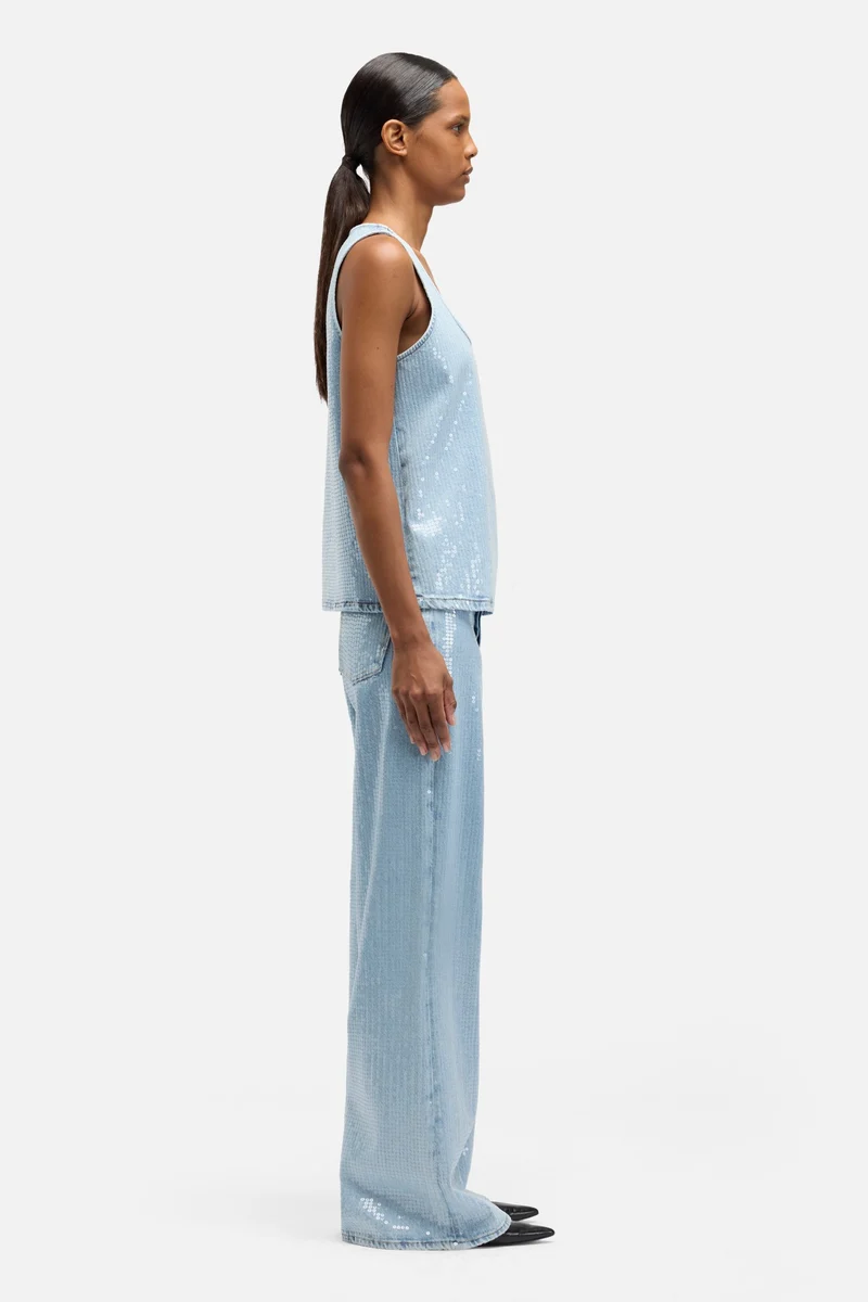 MANKIND Long Tank in Shimmer
