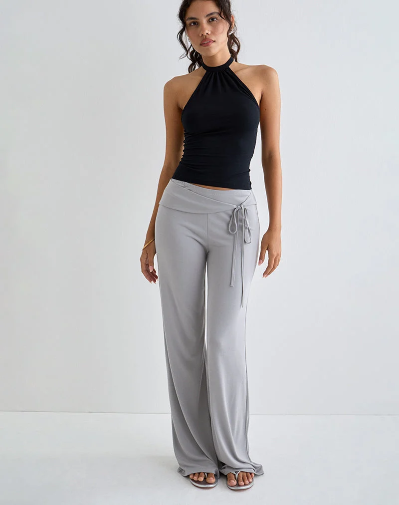 Donata-Hose in Grau mit Gürtel