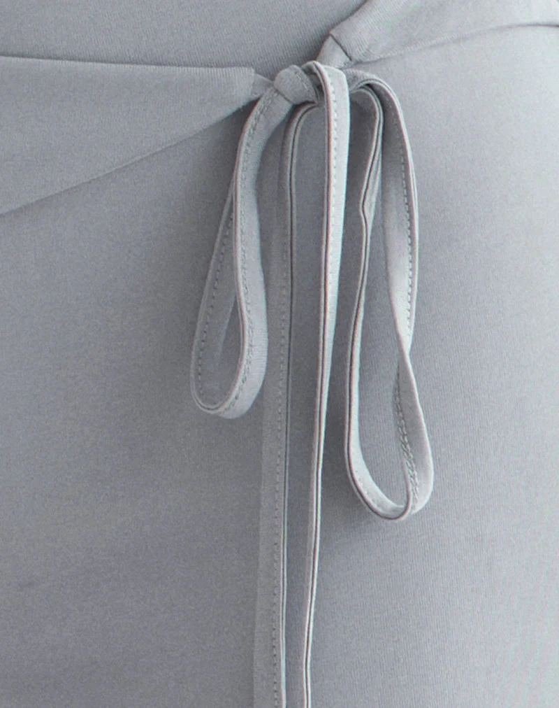 Donata-Hose in Grau mit Gürtel