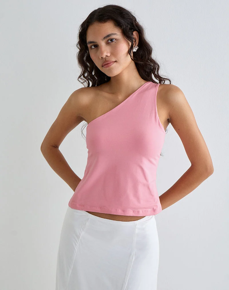 Klazari Top aus Viskosejersey Ballett Rosa