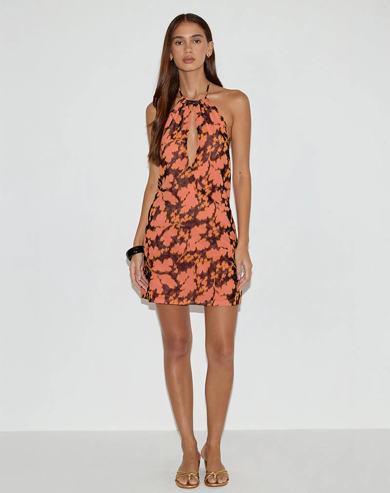 Veslina Minikleid in Furnishing Floral